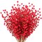 Vibrant Red Holly Berry Stem Picks - 35 Berry Holiday Floral Accents, 17-Inch Length, Perfect for Christmas Wreaths, Garlands, Centerpieces, and Festive Home Decor - 2024 Christmas Collection, Floral Home by Artificial Flowers